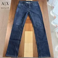 【セール価格】美品 A|X ストレートデニム ダークブルー 32 メンズLサイズ