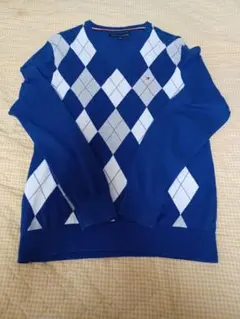 トミーヒルフィガー ダイヤモンド柄 セーター