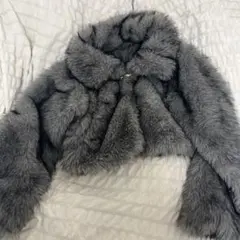 GRL ビットつきミックスファーショート丈コート[on330]