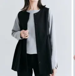 ベスト ジレ フレア ペプラム　2way 卒業式　入学式　セミフォーマル