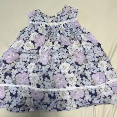 petit main 花柄ワンピース 80サイズ