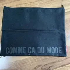 COMME CA DU MODE ジッパーポーチ ブラック