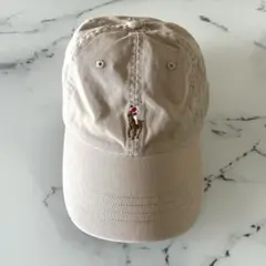 Polo Ralph Lauren キャップ ベージュ レザー ラルフ 帽子 革