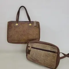 ★2点セット★ Borbonese ハンドバッグ Made in Italyのサムネイル