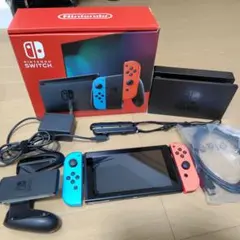 Nintendo Switch ネオンブルー/ネオンレッド 本体　付属品、箱付き