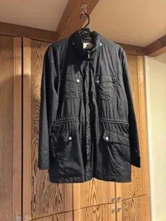 ブラック ミリタリージャケット 4ポケット