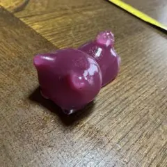 レジン　猫　置物　紫