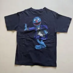 90s セサミストリート グローバー シャドー プリントTシャツ USA製のサムネイル