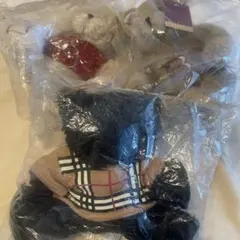 超希少/極美品✨バーバリー テディベア ブローチ くま リボン