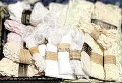 紅茶染めコットンフリルレース他色々