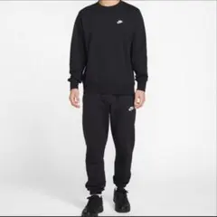 NIKE クルーネック スウェット ブラック 単丈 ストリート