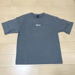 NESTA XL 半袖Tシャツ バンダナ柄 グレー 布パッチ ビッグシルエットのサムネイル