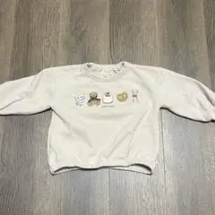 【週末お値下げ】petit main アソートモチーフトレーナー〈90〉