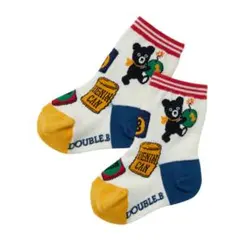 DOUBLE.B ベビー靴下 クマ柄 13-15cm