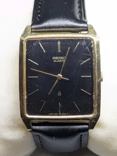 SEIKO シャリオ スクエア ゴールド 黒文字盤 オールド ヴィンテージ