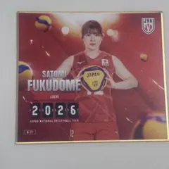 福留慧美 2026 バレーボール日本代表 オフィシャルカード - メルカリ