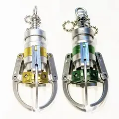 UFOキャッチャー クレーンアームBC キーホルダー グリーン　イエローのサムネイル