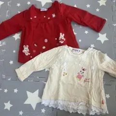 ミキハウス　うさこ　トレーナー2点セット