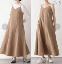 AMMEさま専用未使用グローバルワークEiiSチェックキャミフレアワンピース