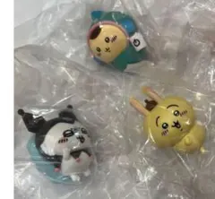 ちいかわ×サンリオ　なりきりフィギュア　うさぎ、モモンガ、栗まんじゅう