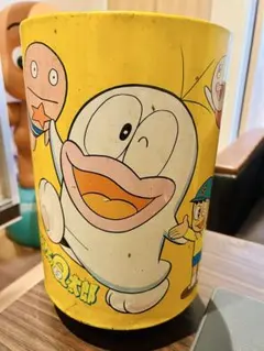 希少　当時物　オバＱ　ブリキ　レトロ缶　ゴミ箱　藤子不二雄　昭和レトロ