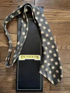 TIE YOUR TIE 花柄 ネクタイ ダークグリーンのサムネイル