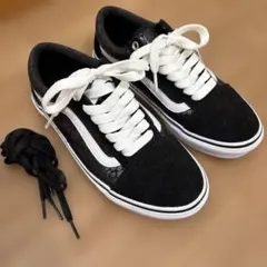 美品 VANS OLD SKOOL オールドスクール ブラック スネーク　25