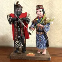 アイヌ人形 民芸品 約20cm 手作り 北海道