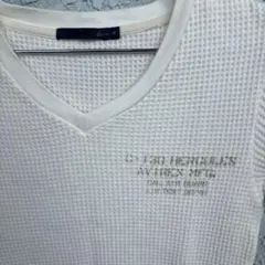 AVIREX ワッフル　VネックTシャツ　カットソー