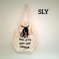 SLY メッセージプリント BIG巾着トートバッグのサムネイル