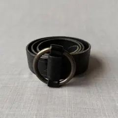 【希少】RALPH LAUREN ネイティブ柄 レザーベルト ブラック