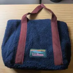 LEE 2021年1月号　付録　L.L.Bean ふわもこボアトート ネイビーのサムネイル