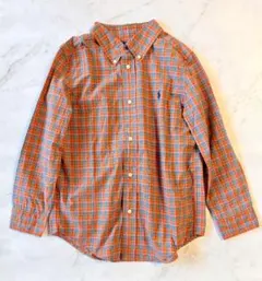 【美品】ラルフローレン キッズ 長袖チェックシャツ 130（サイズ7）