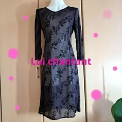 Lui chantant ❇447❇美品♥長袖ひざ丈ワンピース