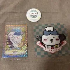 ハチワレ　グッズセット 缶バッジ カード コースター