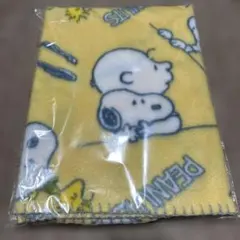 スヌーピー ブランケット（黄色） 約900×600mm