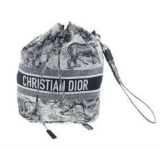 ディオールトワル・ドゥ・ジュィ巾着 バッグ Navy