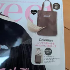 【Coleman】ジップつきトート＆クロワッサン形ポーチ Sweet付録のサムネイル