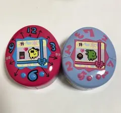 HEART たまごっちチョコ缶 2セット　まめっち・くちぱっち 2個セット