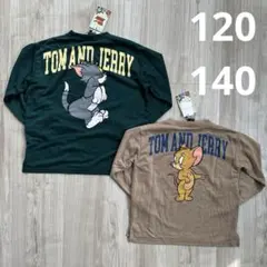 【トムとジェリー】120 140 新品未使用　長袖　ロンT 2枚セット