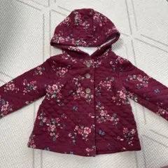 carter's 花柄前開きパーカー