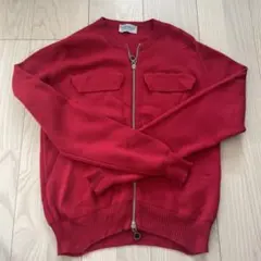 JOHN SMEDLEY レッド カーディガン S