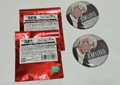 名探偵コナン　メタリック缶バッジ　安室透様　2点セット
