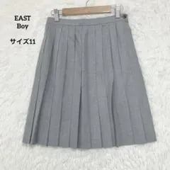 EAST Boy イーストボーイ プリーツスカート グレー サイズ11 ウールのサムネイル