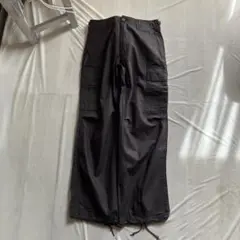 houston /リップストップ ミリタリーカーゴパンツ 黒 size:Sのサムネイル