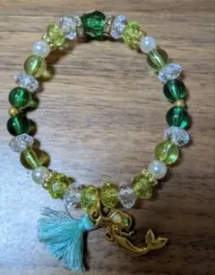 人魚チャーム付きブレスレット