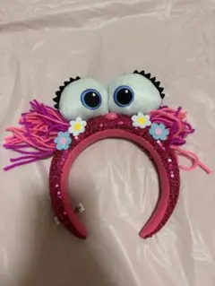 USJ キャラクターカチューシャ ピンク　セサミストリート