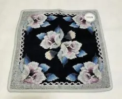 FEILER シュニール織 タオルハンカチ　ローランサンネイビー