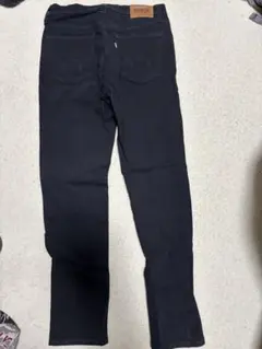 EDWIN ブラック スリムフィット デニムパンツ