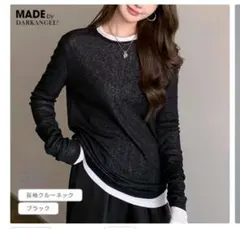 【匿名配送】DARKANGEL シアーシャツ　ブラック